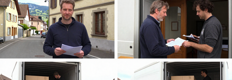 Communication Demenageur Argovie Francophone Coordination déménageur germanophone et client francophone en Argovie, échange documents et chargement mobilier