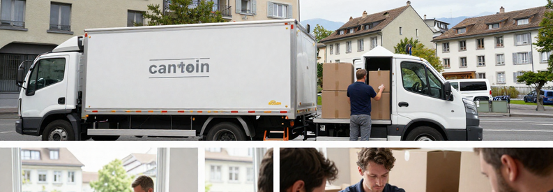Différents types déménageurs canton Zurich : grande entreprise, indépendant et comparaison offres clients
