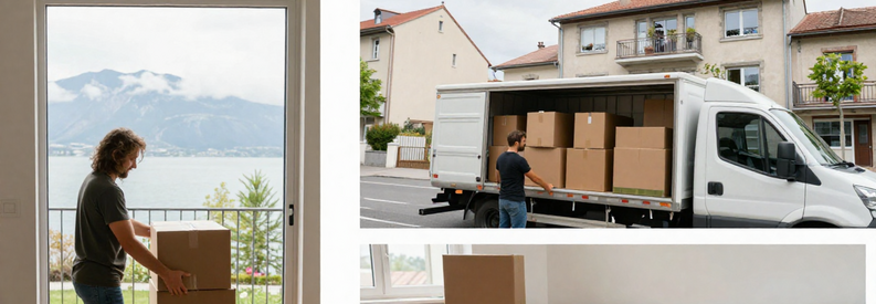 Trois formules déménagement Lausanne : auto-emballage économique, service pro complet, installation finale