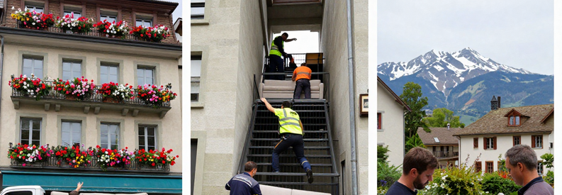 Demenagement Quartiers Lucerne Ville Déménageurs professionnels dans différents quartiers de Lucerne, du centre-ville aux zones périphériques