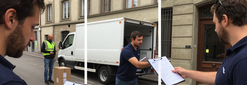 Étapes mise en relation client et déménageur professionnel à Bâle, de la demande à l'accord