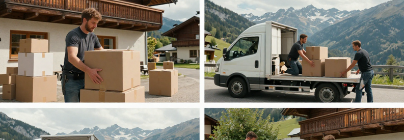 Trois niveaux service déménagement Grisons : autonome, transport seul, formule complète avec équipe professionnelle