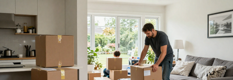 Comparaison matériel emballage déménagement selon surface logement : studio, appartement et maison familiale en Suisse