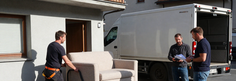 Trois situations de location monte-meuble en Suisse illustrant installation, utilisation et choix de formule tarifaire